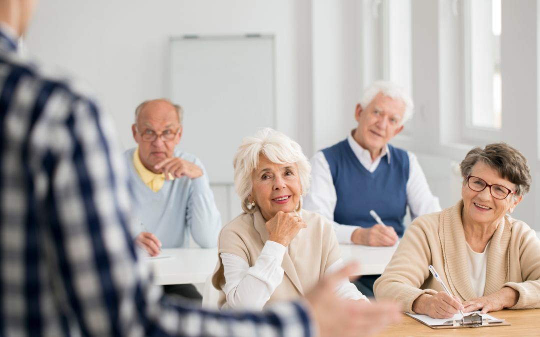 Older individuals earning about Medicare benefits.